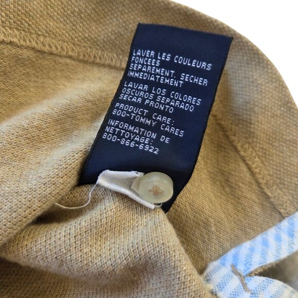 Tommy Hilfiger Men's Tan Long Sleeve Sweater Large Classic Old Money Cottagecore - Picture 6 of 9